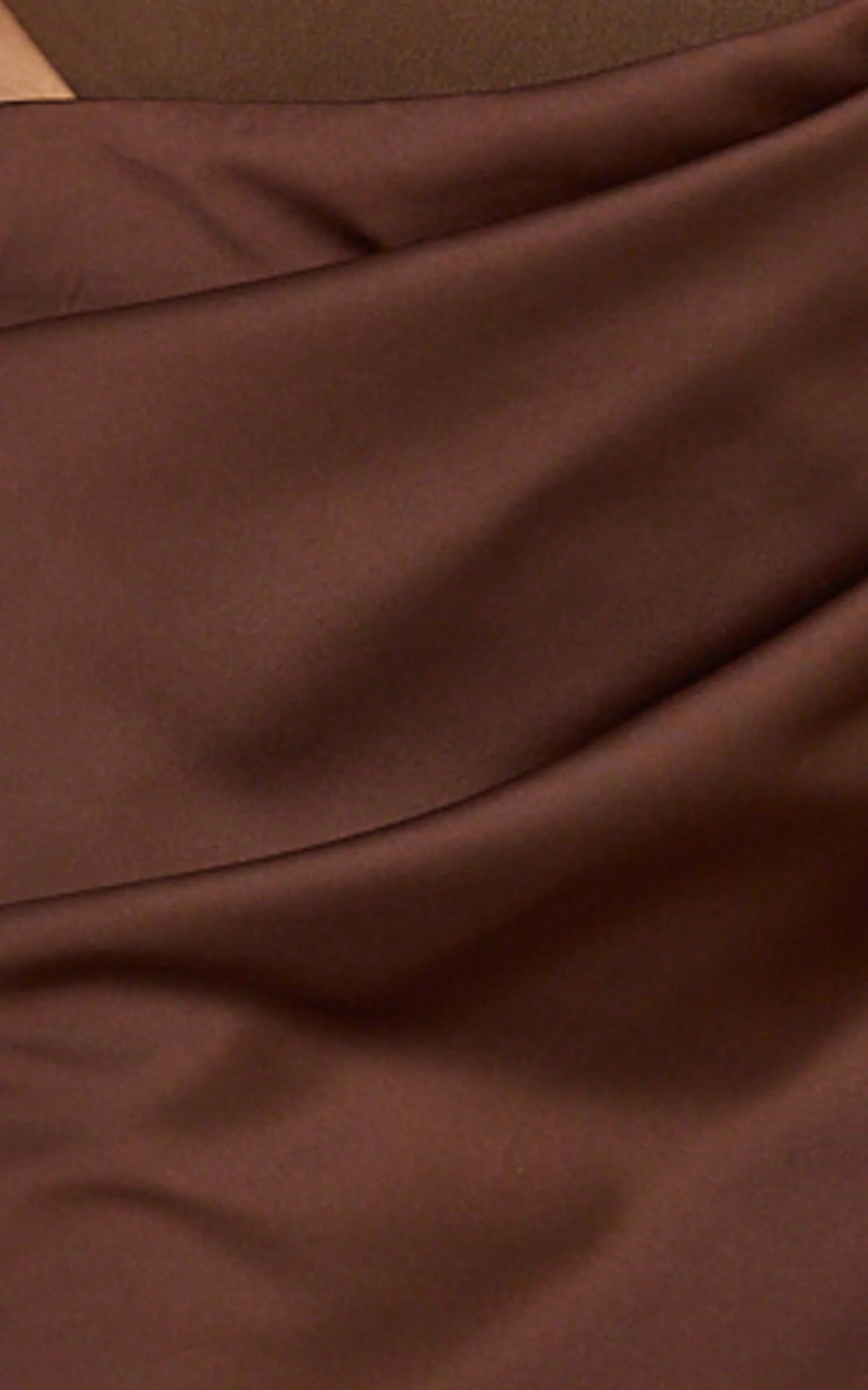 Elodie Mini Dress - Sleeveless Dress Overlay Skirt in Chocolate