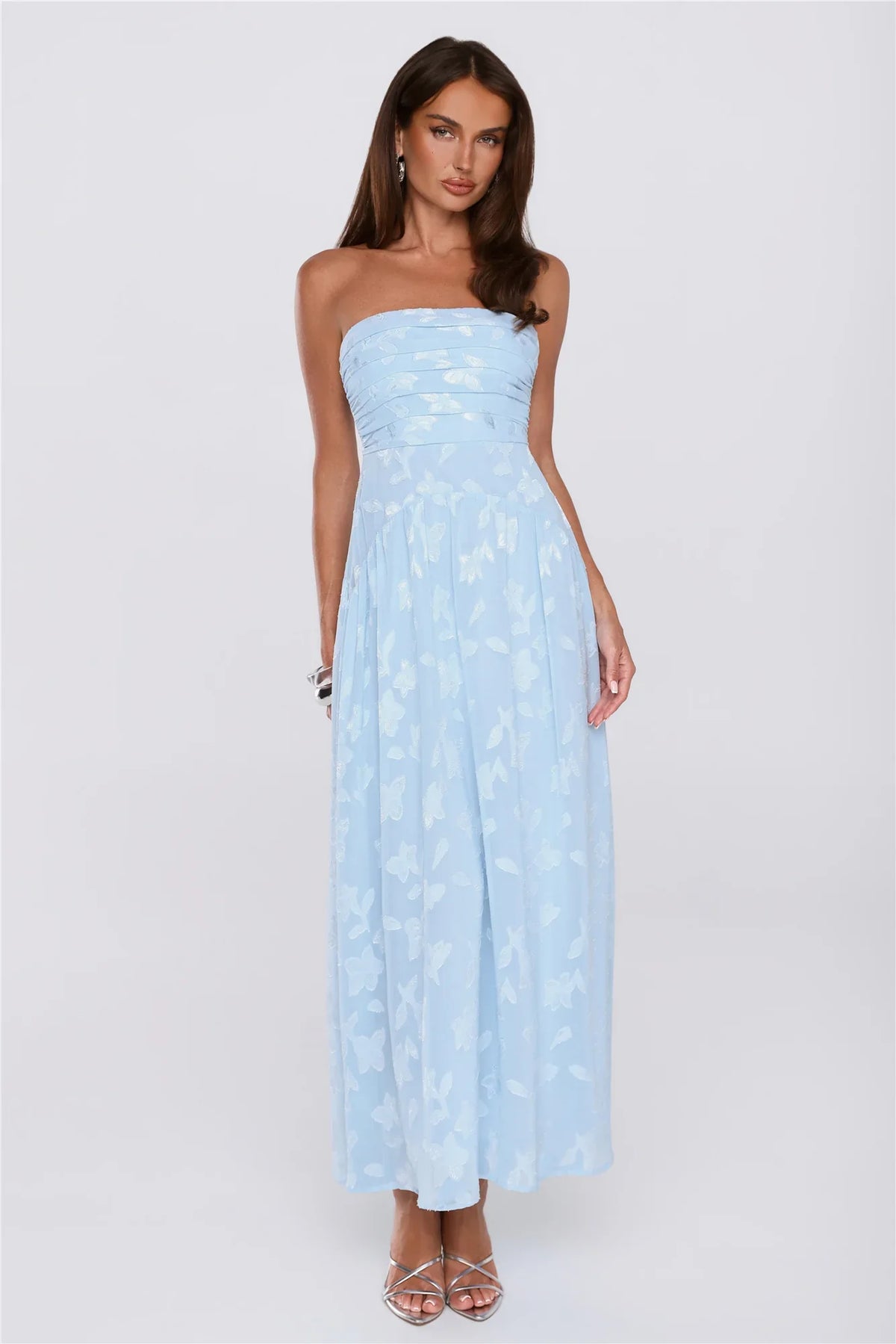 Dress Ready Strapless Maxi Dress Blue