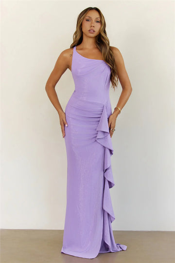 Electric Moodboard Maxi Dress Lavender
