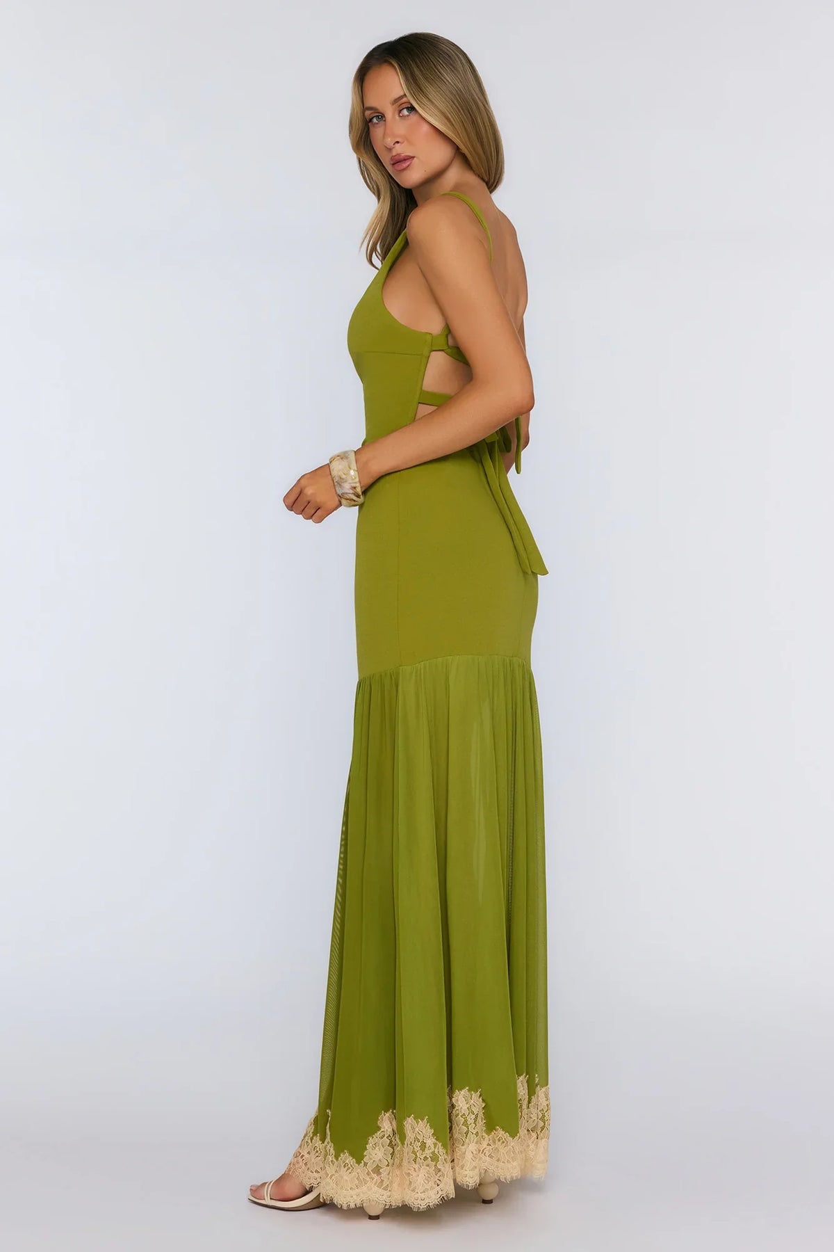 Next Level Energy Maxi Dress Olive
