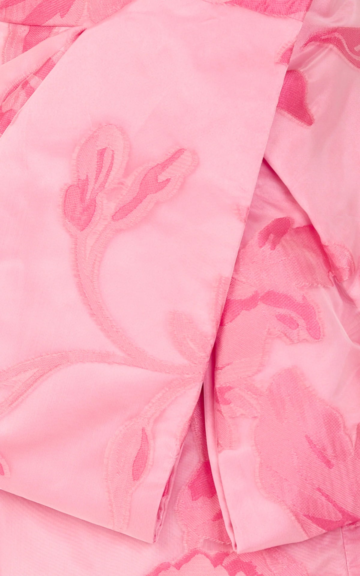 Violetta Mini Dress - Strapless Bow Detail Tulip Dress in Pink