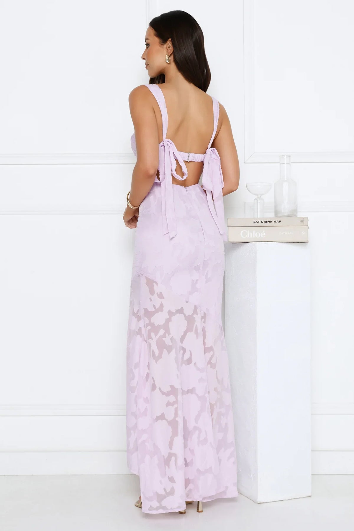 Enchanted Empire Maxi Dress Lilac