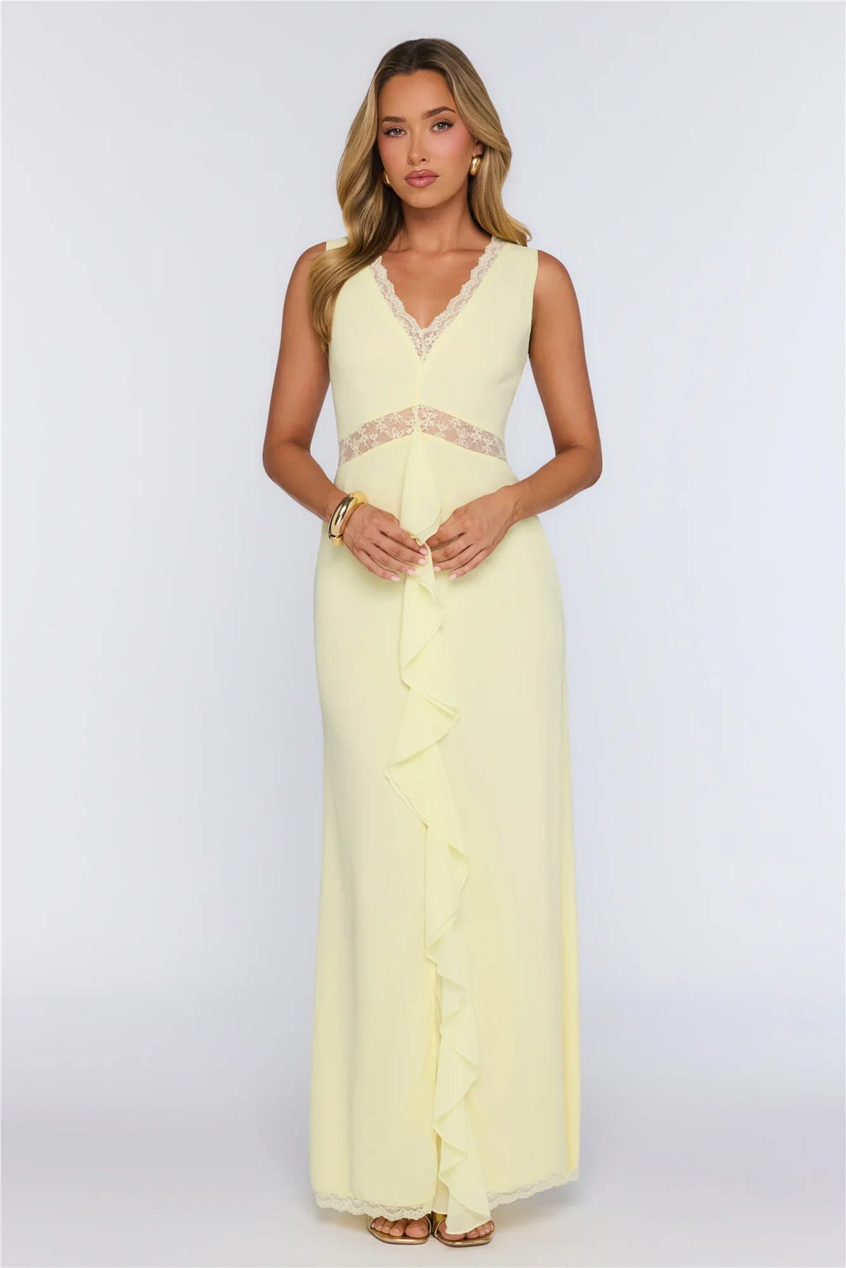 Emotional Elegance Maxi Dress Yellow