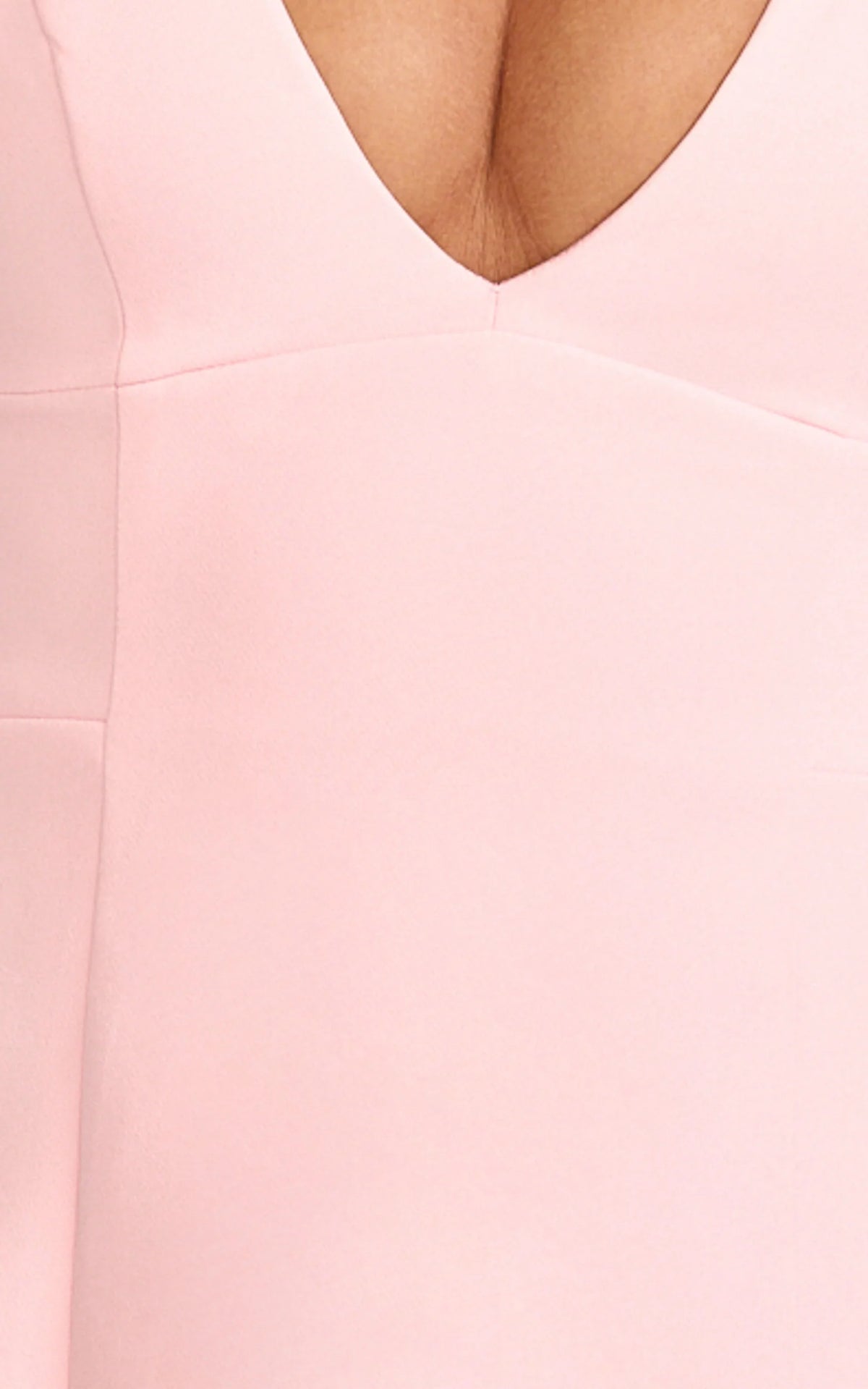 Karissa Mini Dress - V Neck Fit And Flare Dress in Pink