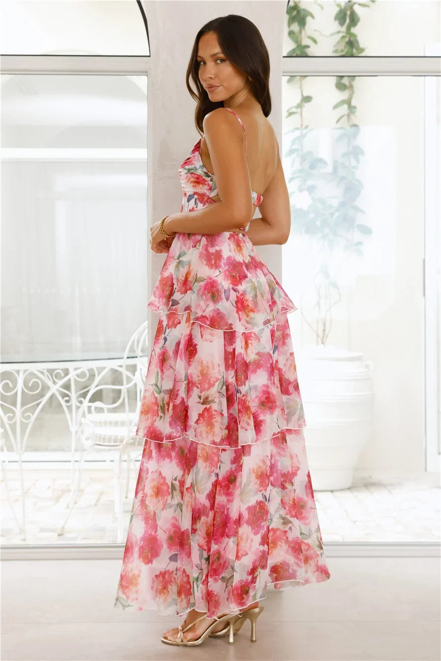 Starflower Breeze Maxi Dress Pink