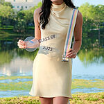 Energising Vibe Satin Mini Dress Blue