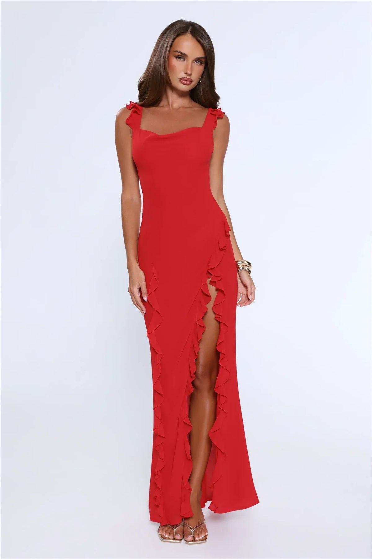 All Night Affair Maxi Dress Red