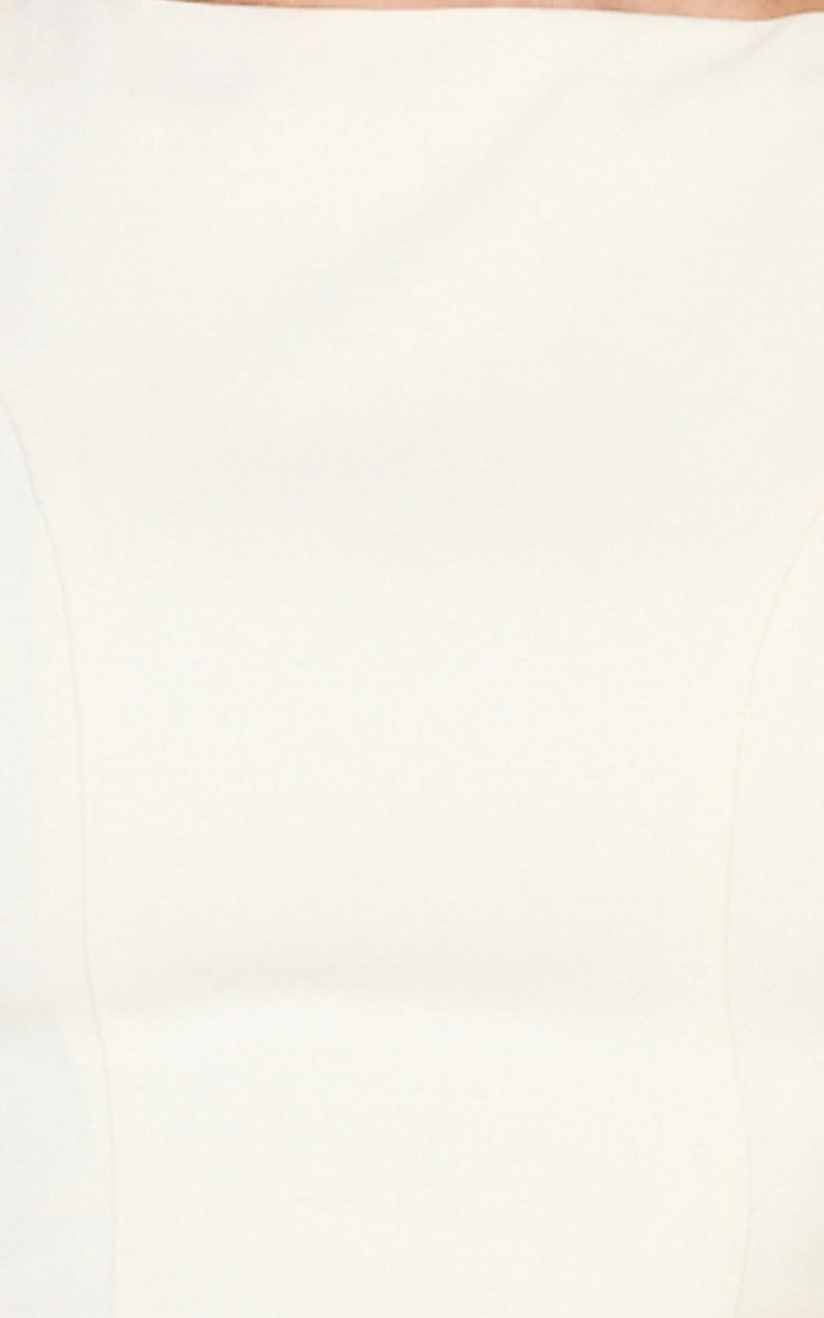 Lorayne Mini Dress - Cap Sleeve Gathered Hip Tie Back Mini Dress in Cream