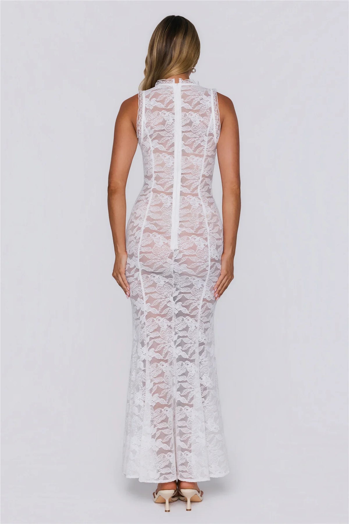 Love In Layers Lace Maxi Dress White