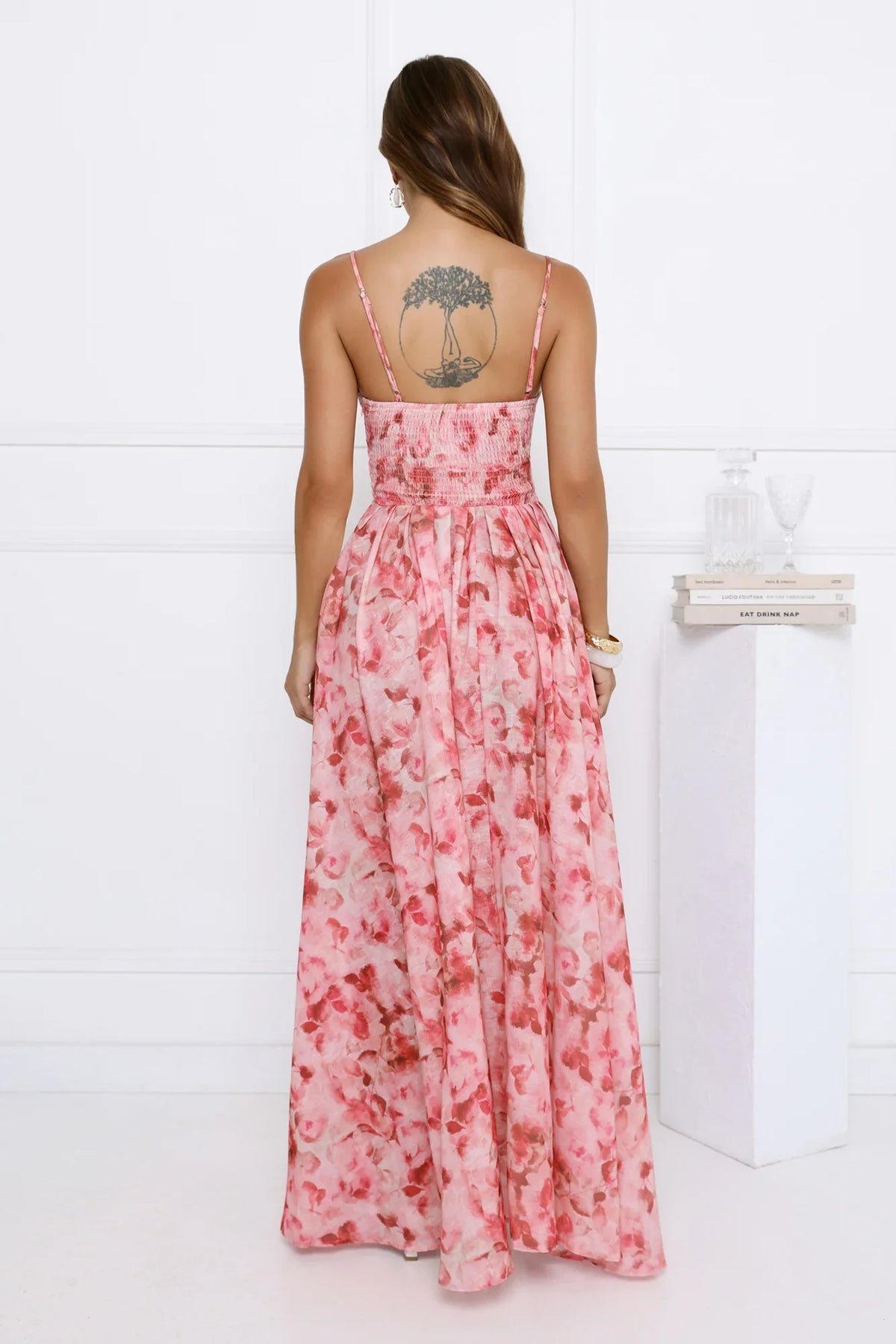 Thoughts For You Midi Dress Pink