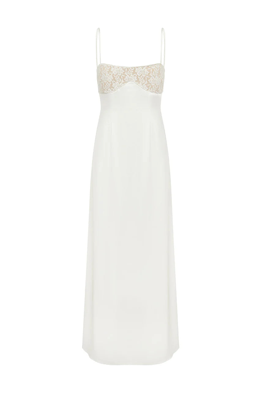 ALLULA MIDI DRESS - IVORY