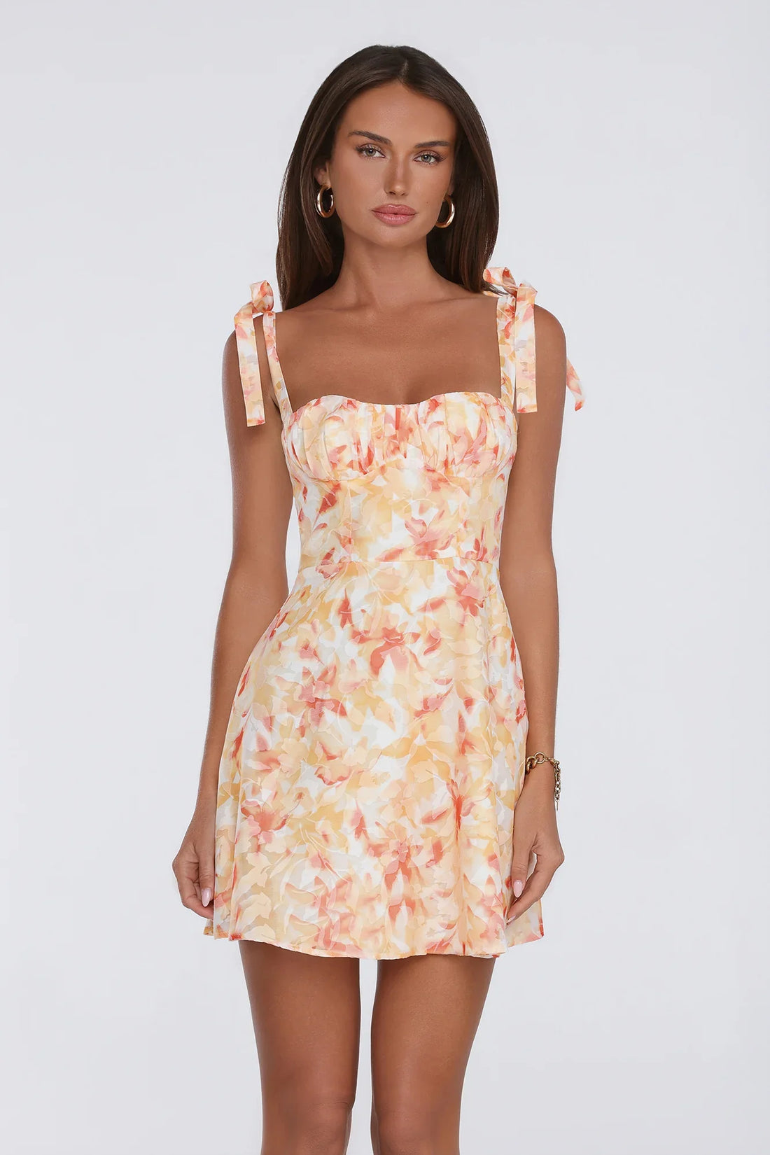 Icon Behaviour Mini Dress Orange
