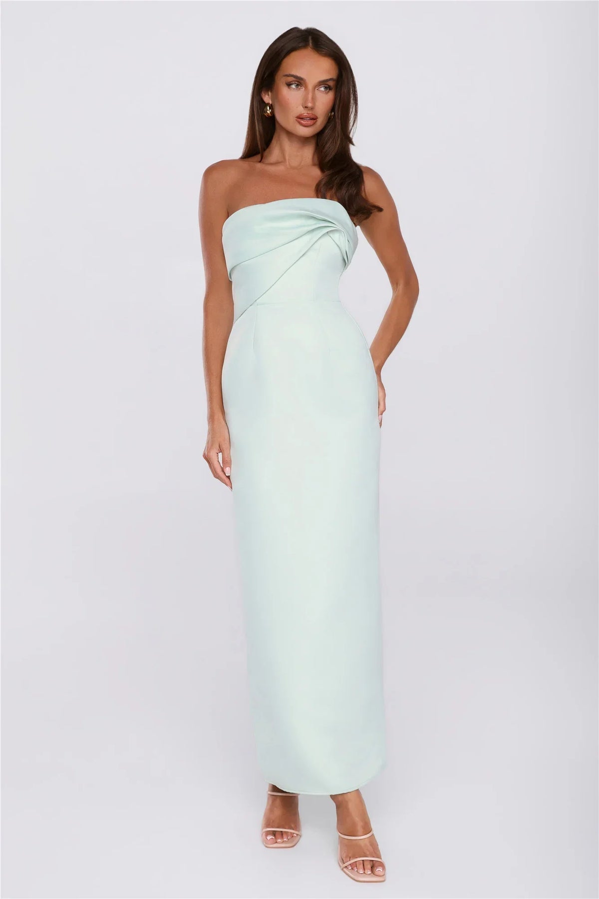 Keep This Energy Strapless Maxi Dress Mint