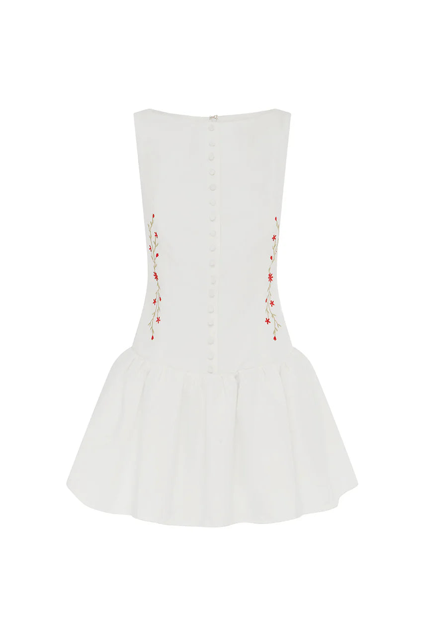 NEVAH MINI DRESS - WHITE