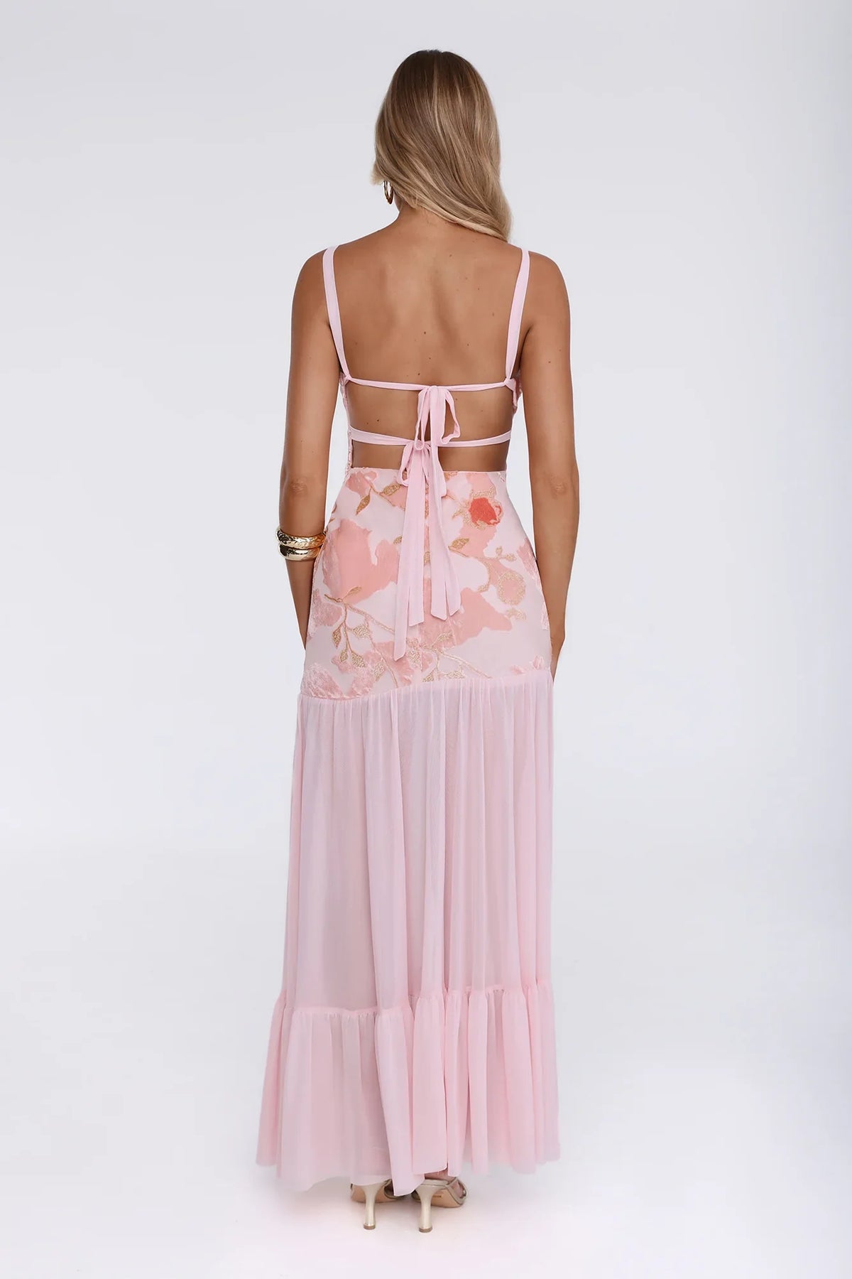 Sunlit Sonata Maxi Dress Pink