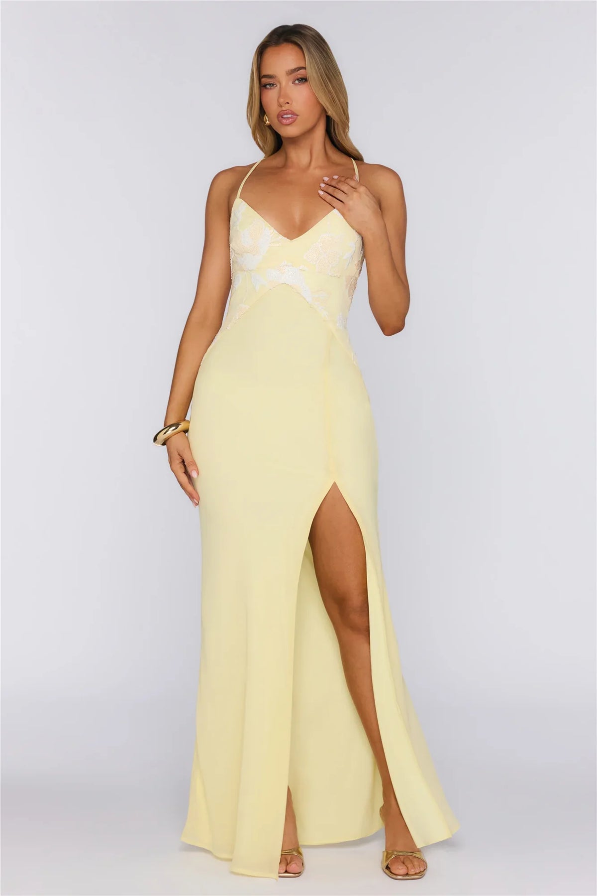 Sunshine Whispers Maxi Dress Yellow