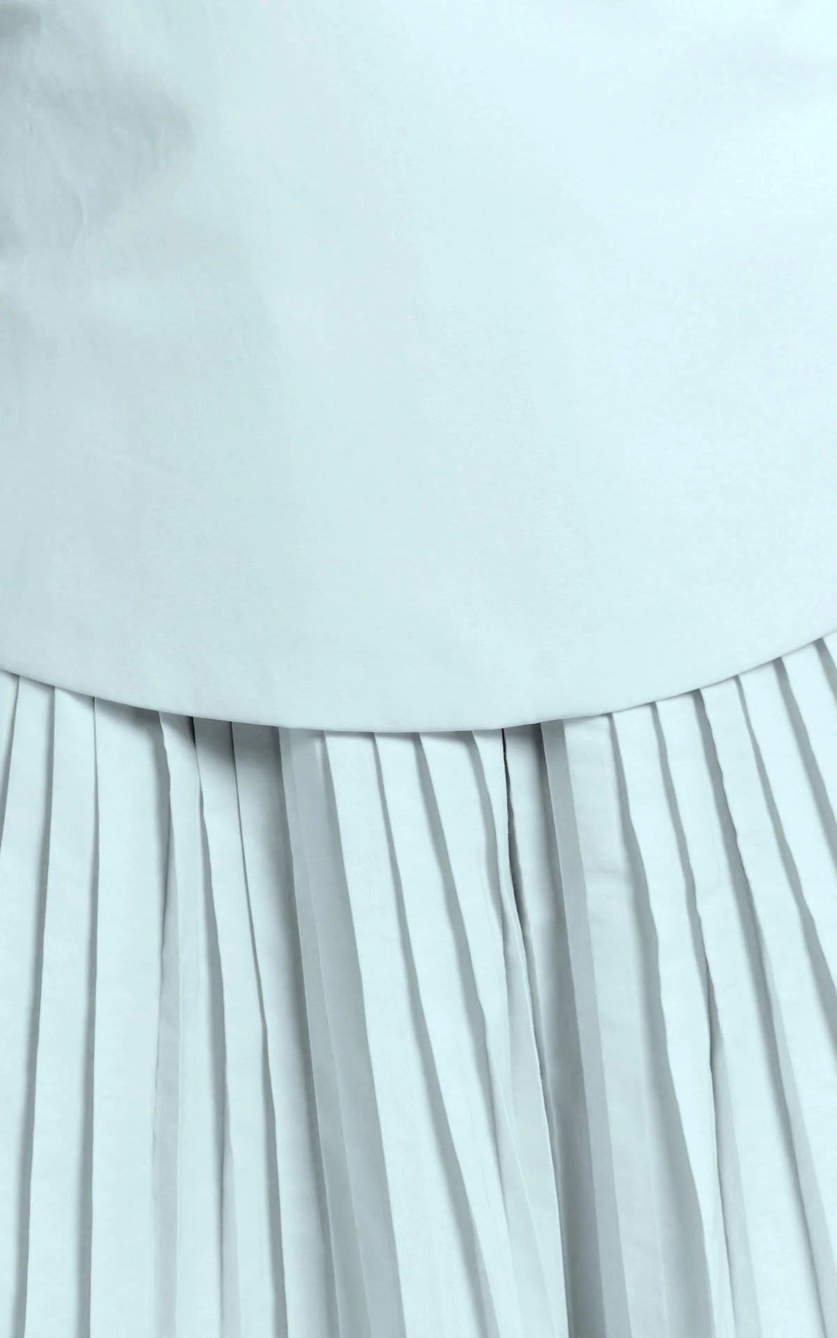 Izara Mini Dress - Off Shoulder Pleated Dress in Blue