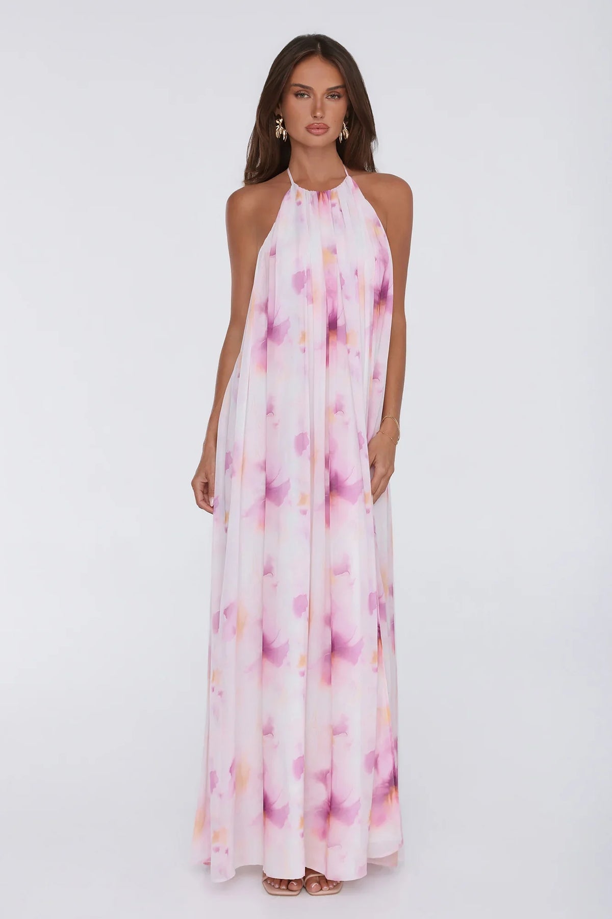 Radiant Queen Halter Maxi Dress Lilac