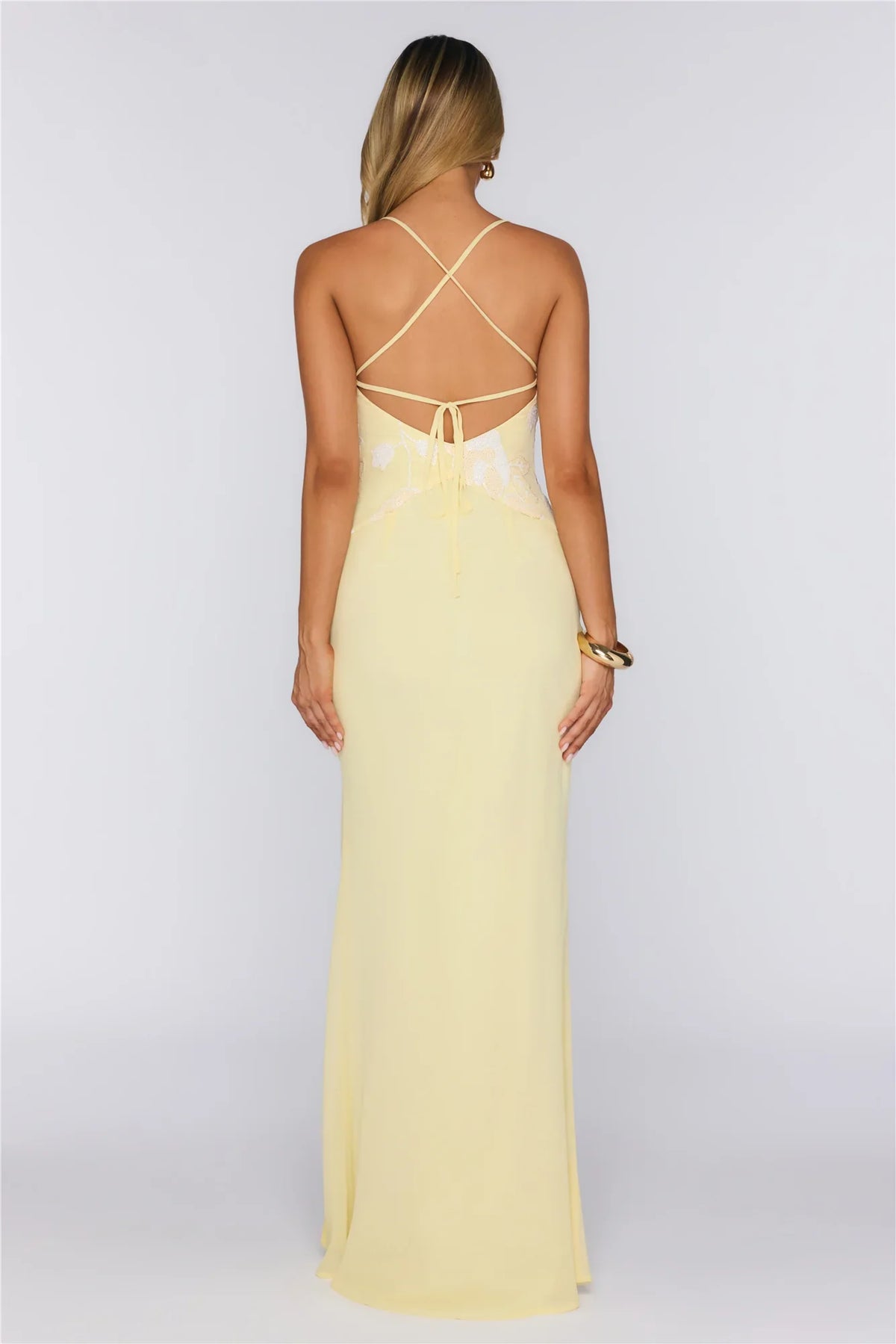 Sunshine Whispers Maxi Dress Yellow