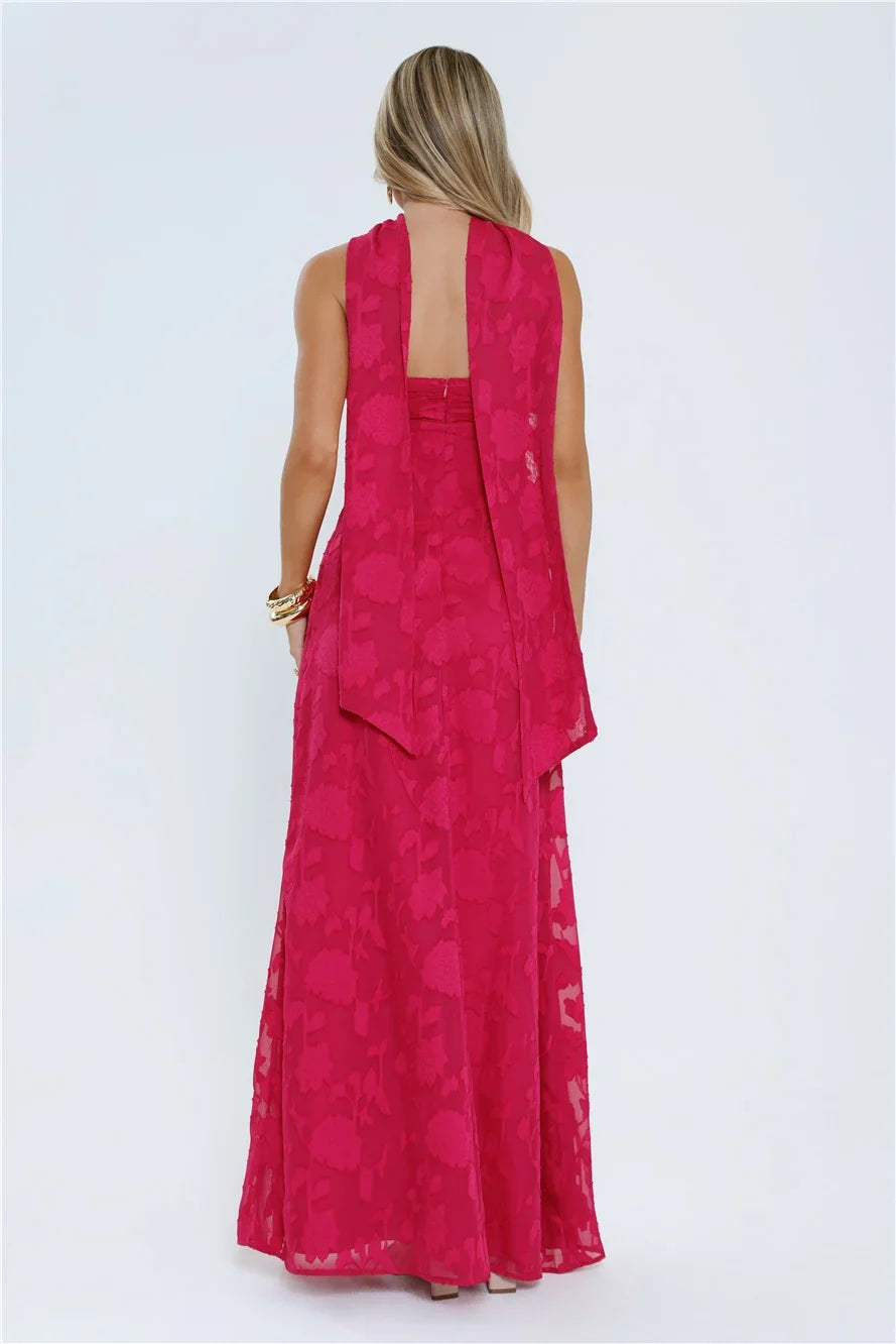 Flirt With Fire Maxi Dress Pink