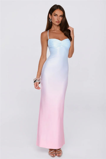 Happy Hues Maxi Dress Blue