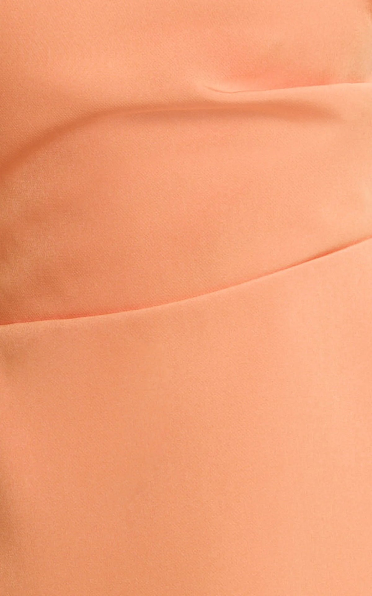 Claire Mini Dress - Tipped Shoulder Tulip Skirt Dress in Sherbet
