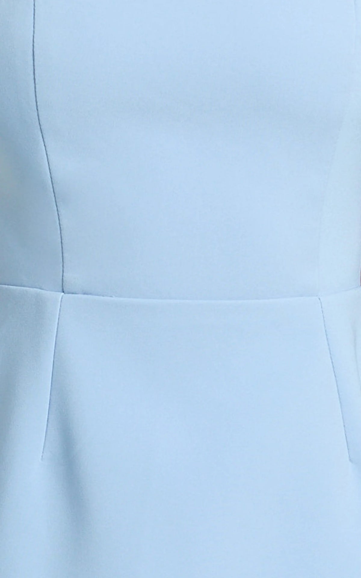 Yuna Mini Dress - Cap Sleeve Open Back Fit And Flare Tulip Dress in Blue