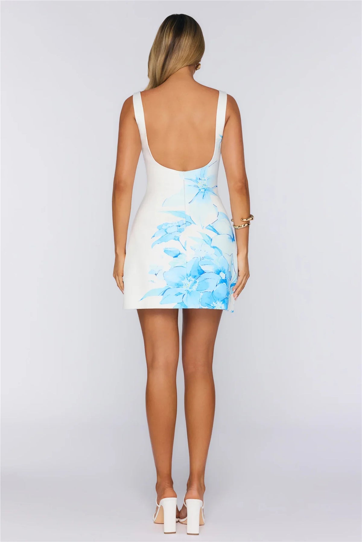 Blossom Star Mini Dress Blue
