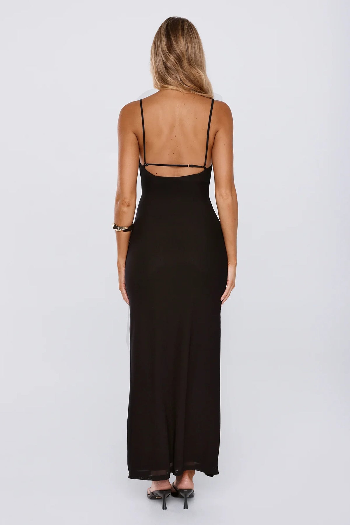 Everyone Loves Mesh Maxi Dress Black