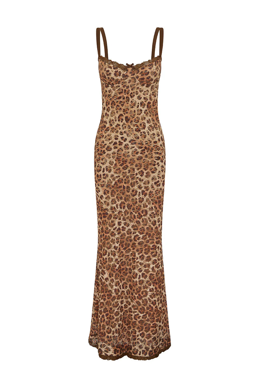 ECHO MAXI DRESS - LEOPARD PRINT