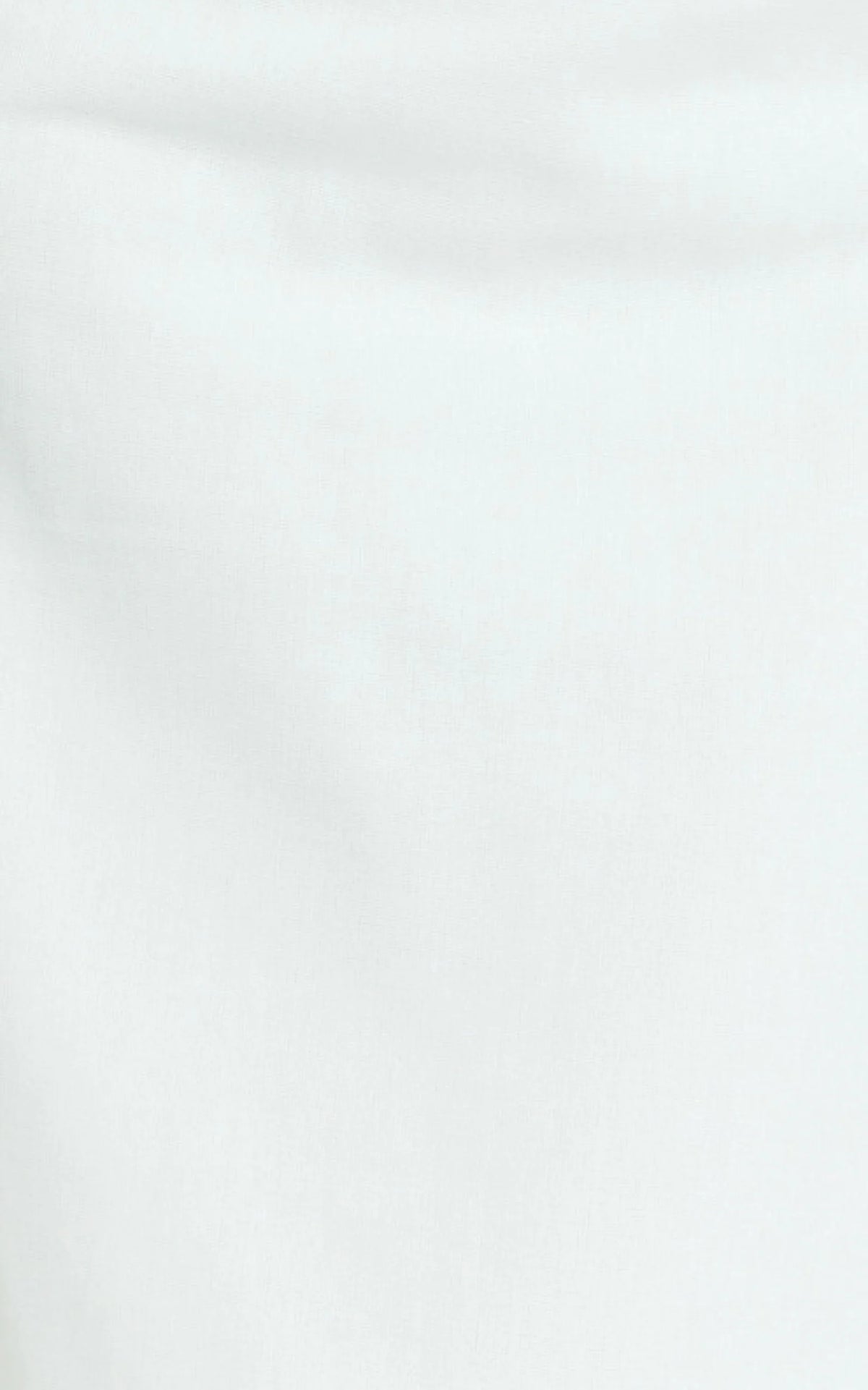 Genni Midi Dress - Strapless A Line Linen Blend Dress in White