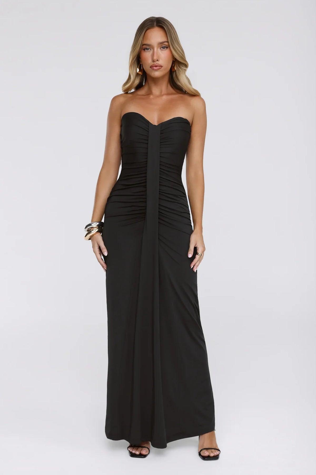 Wisp Wonder Strapless Maxi Dress Black
