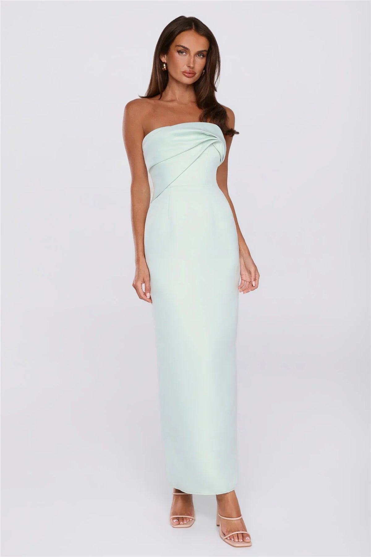 Keep This Energy Strapless Maxi Dress Mint