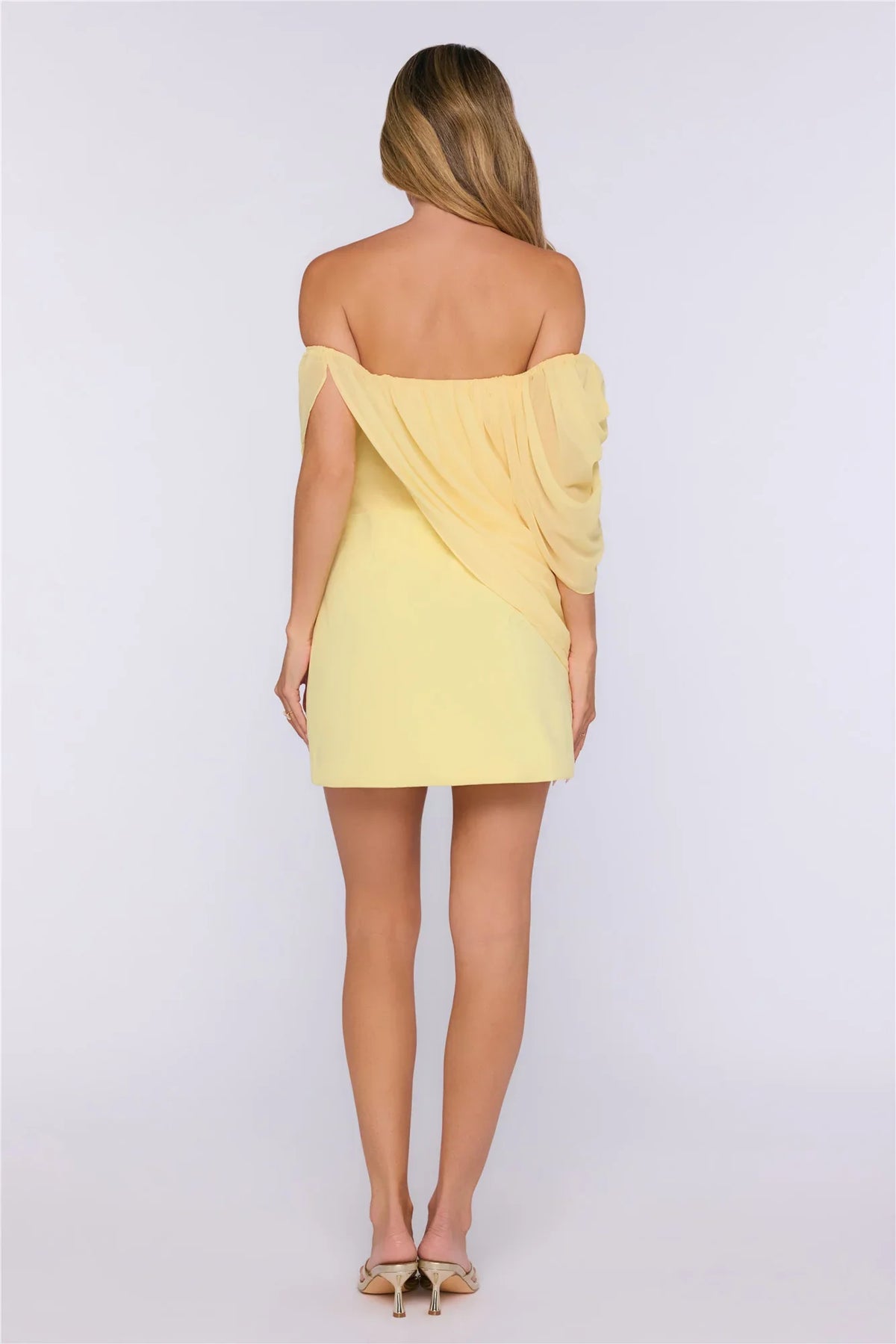 Golden Hour Club Mini Dress Yellow