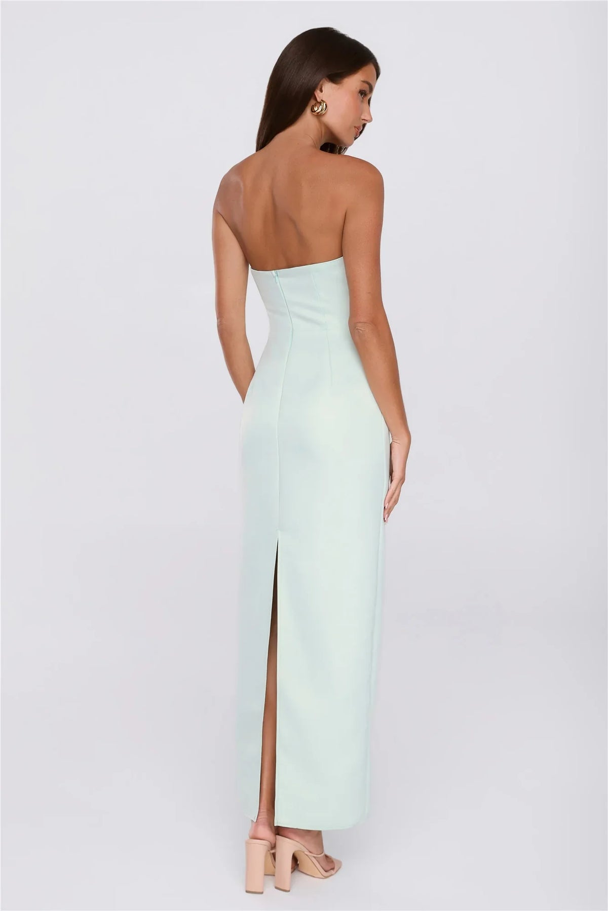 Keep This Energy Strapless Maxi Dress Mint