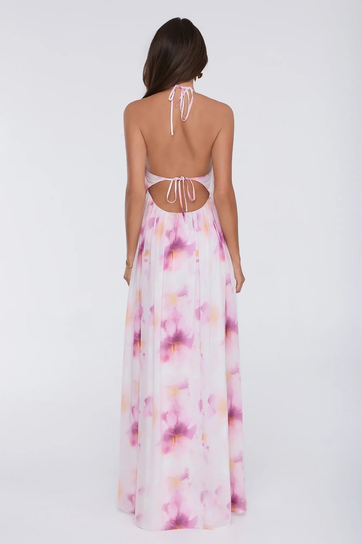 Radiant Queen Halter Maxi Dress Lilac