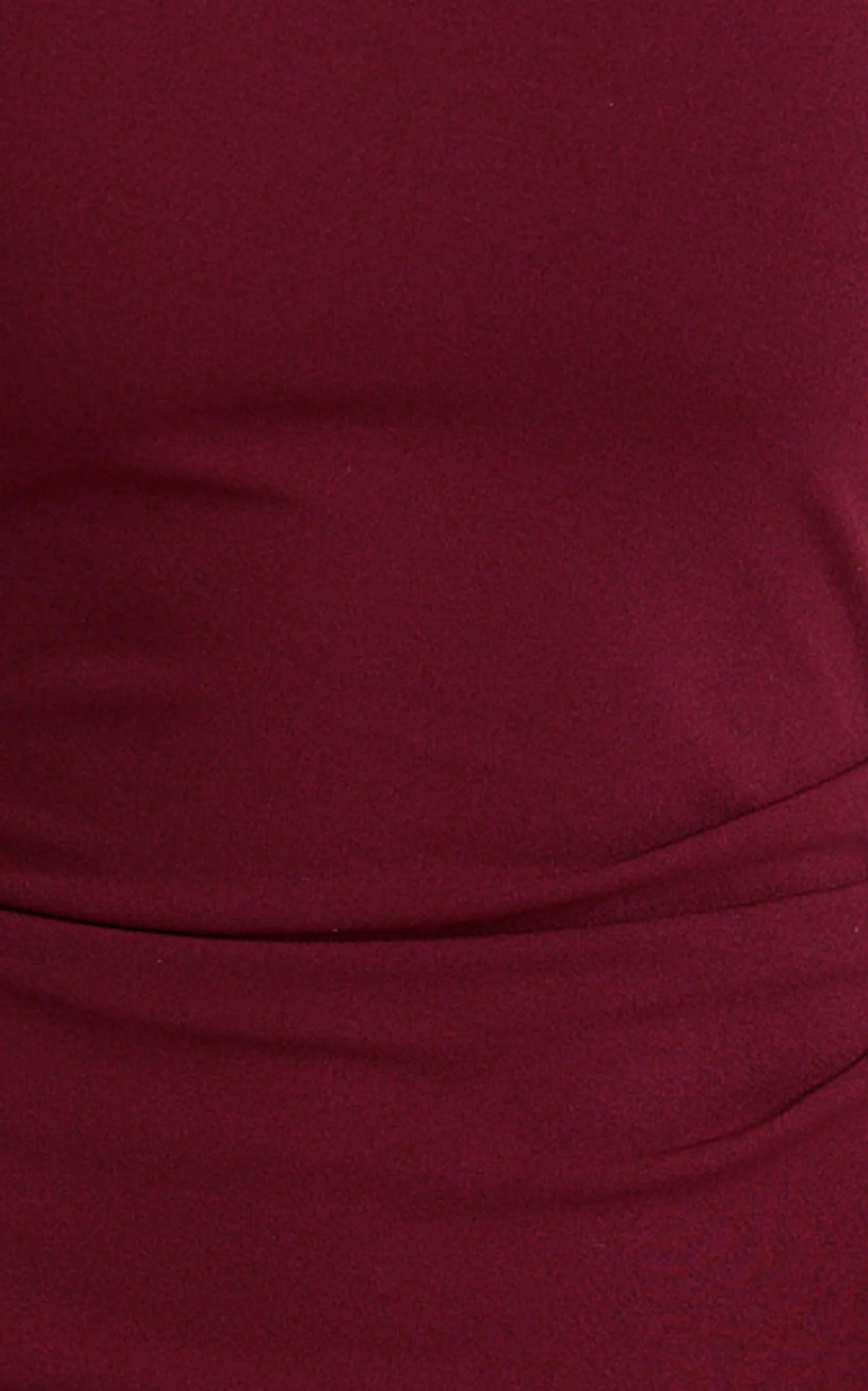 Helen Maxi Dress - One Shoulder Draped Fitted Dress in Wine