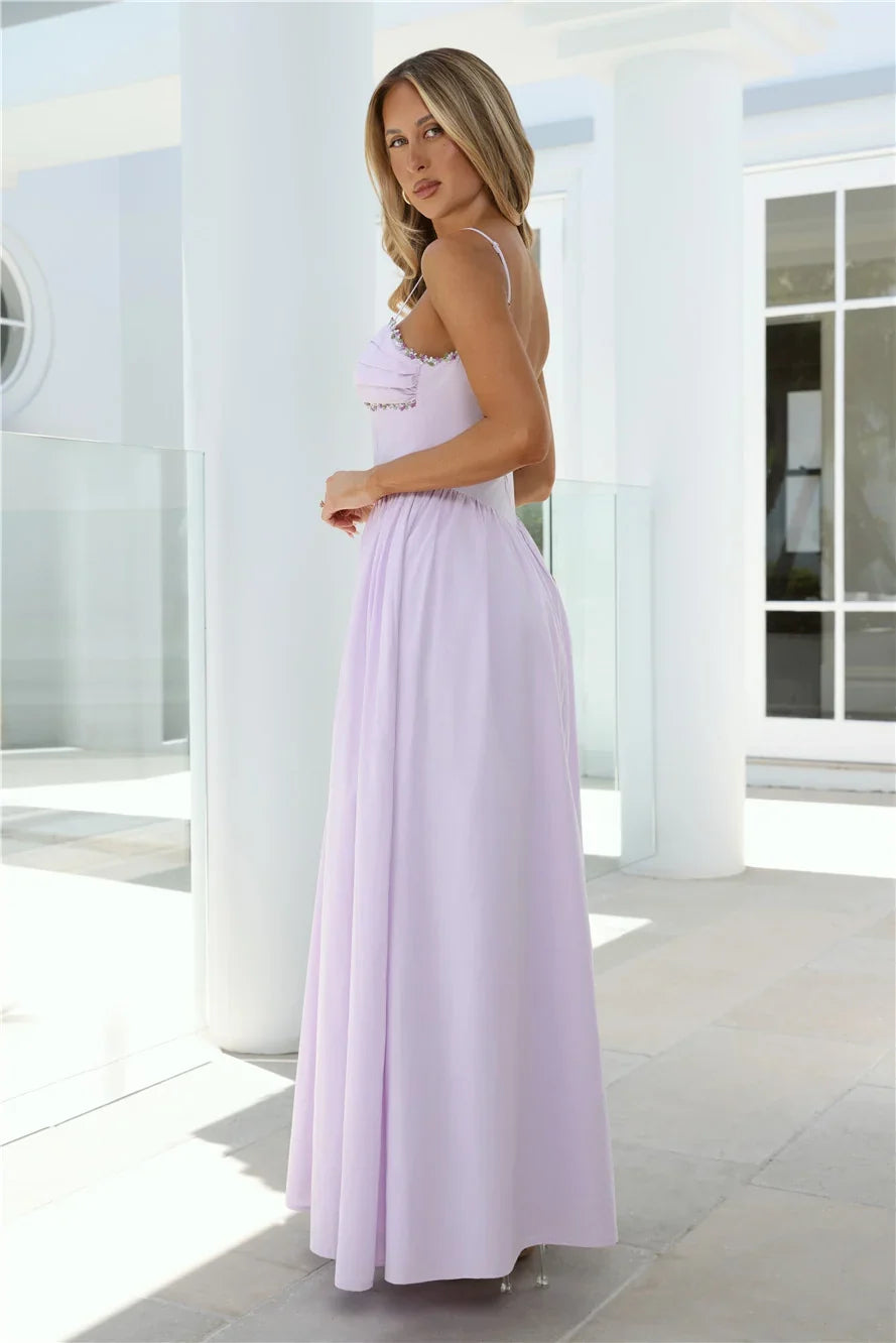 Happy Is Pretty Maxi Dress Lavender