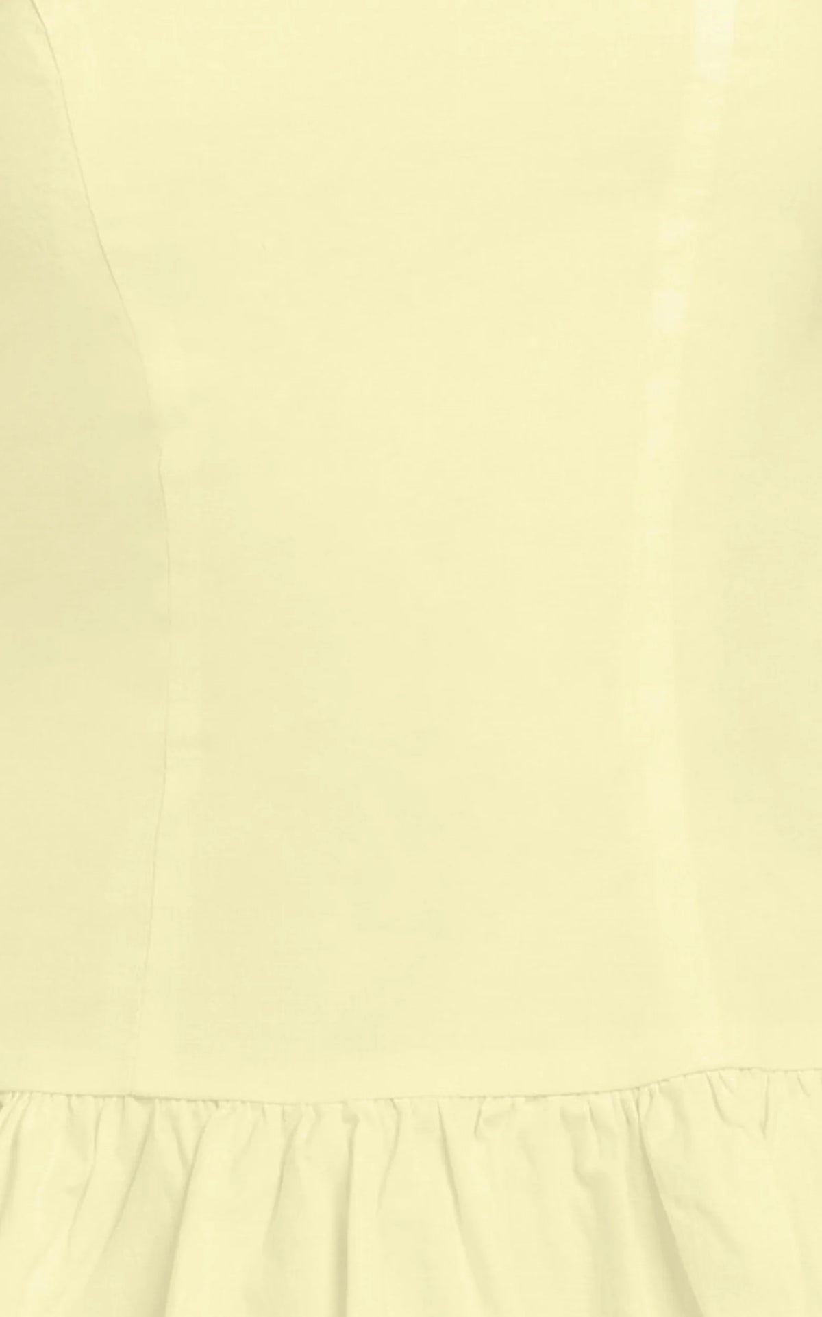 Izira Mini Dress - Boat Neck Drop Waist Shift Dress in Butter Yellow