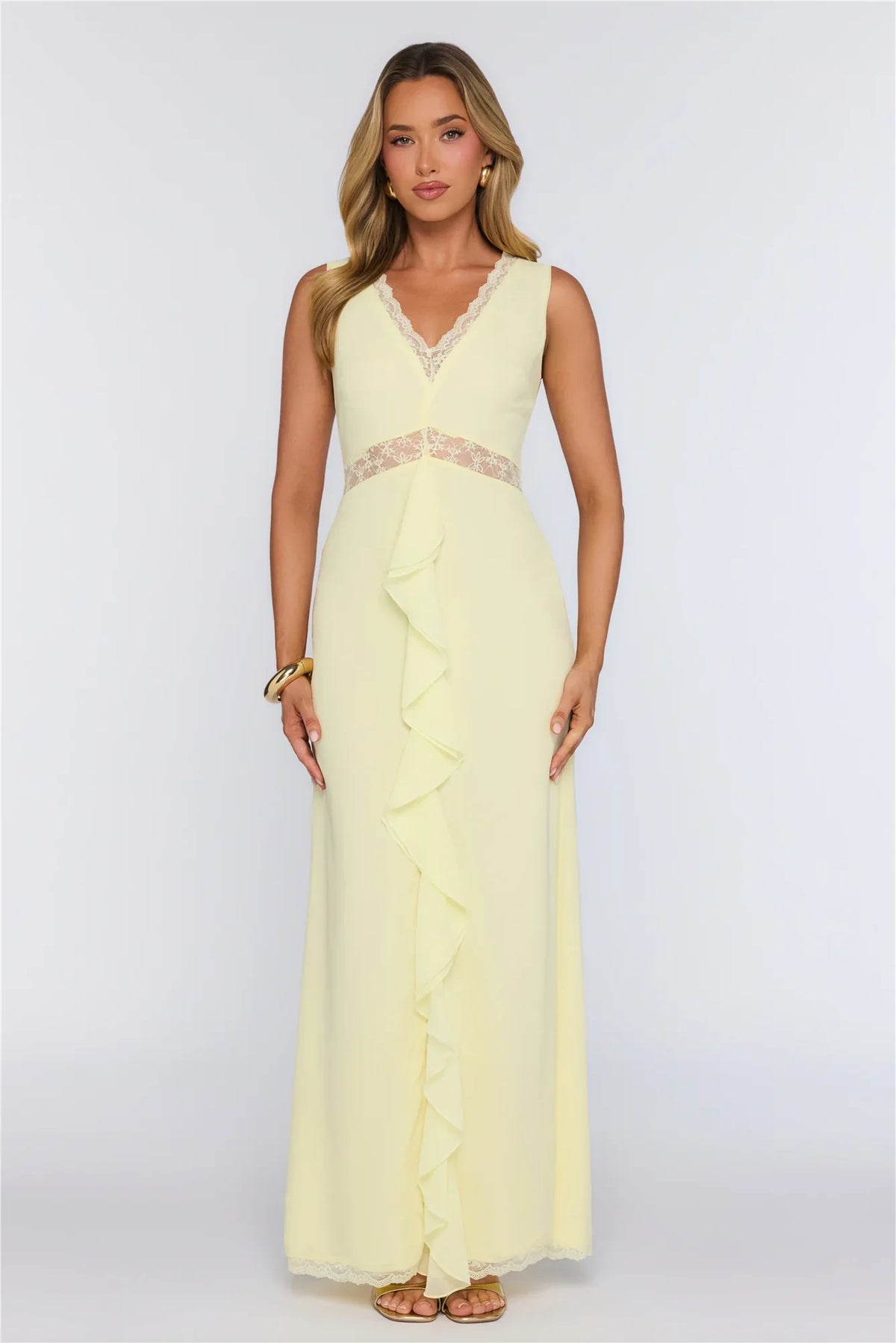 Emotional Elegance Maxi Dress Yellow