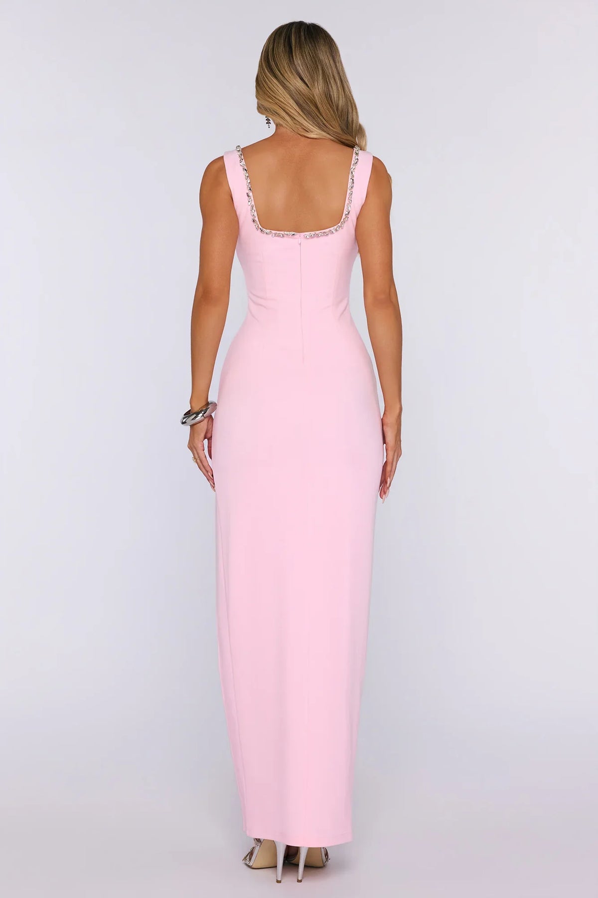 Exotic Soirée Maxi Dress Light Pink