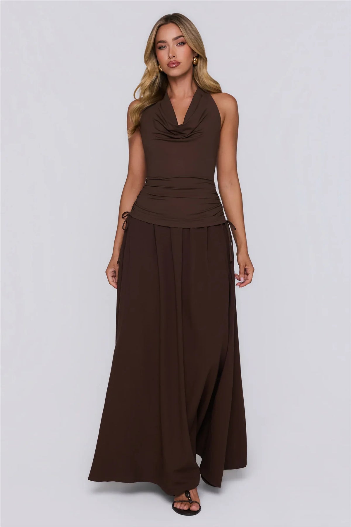Studio Pretty Maxi Dress Brown