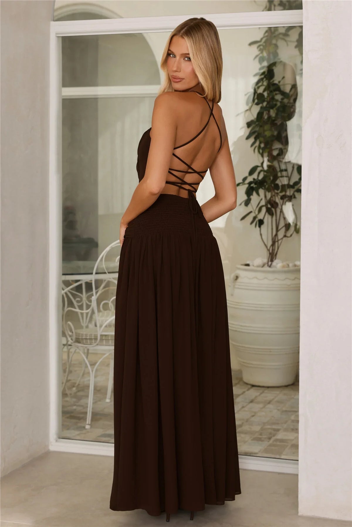 Summer Daze Maxi Dress Chocolate