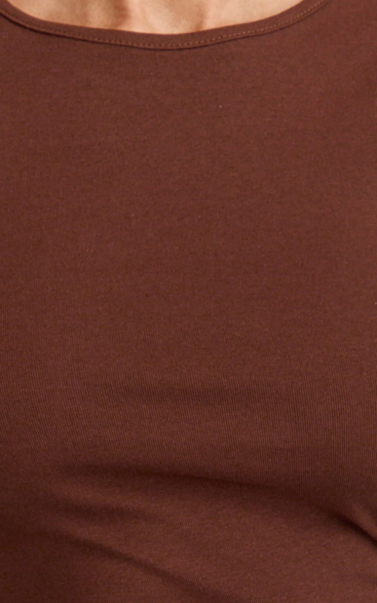 Brielle Mini Dress - Long Sleeve Ruched Bodycon Dress in Chocolate