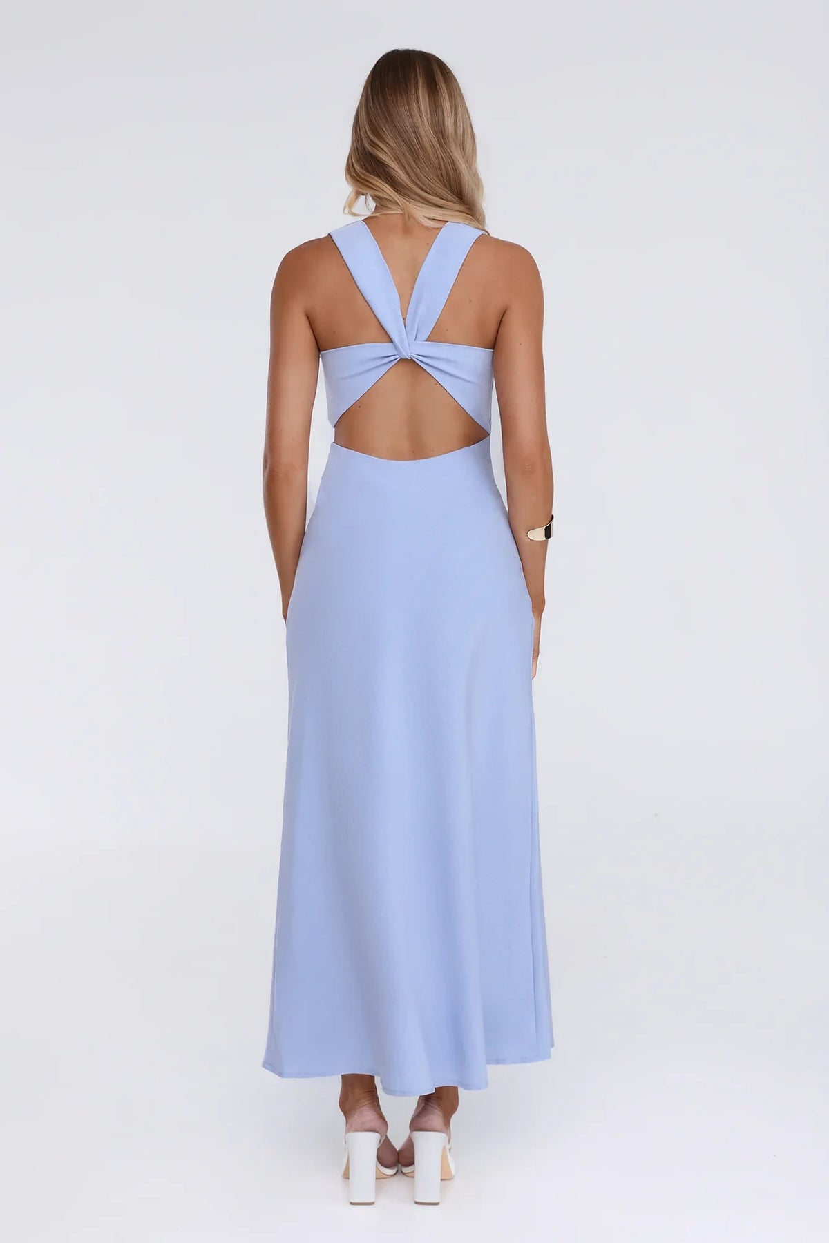 Sunshine Stroll Maxi Dress Blue