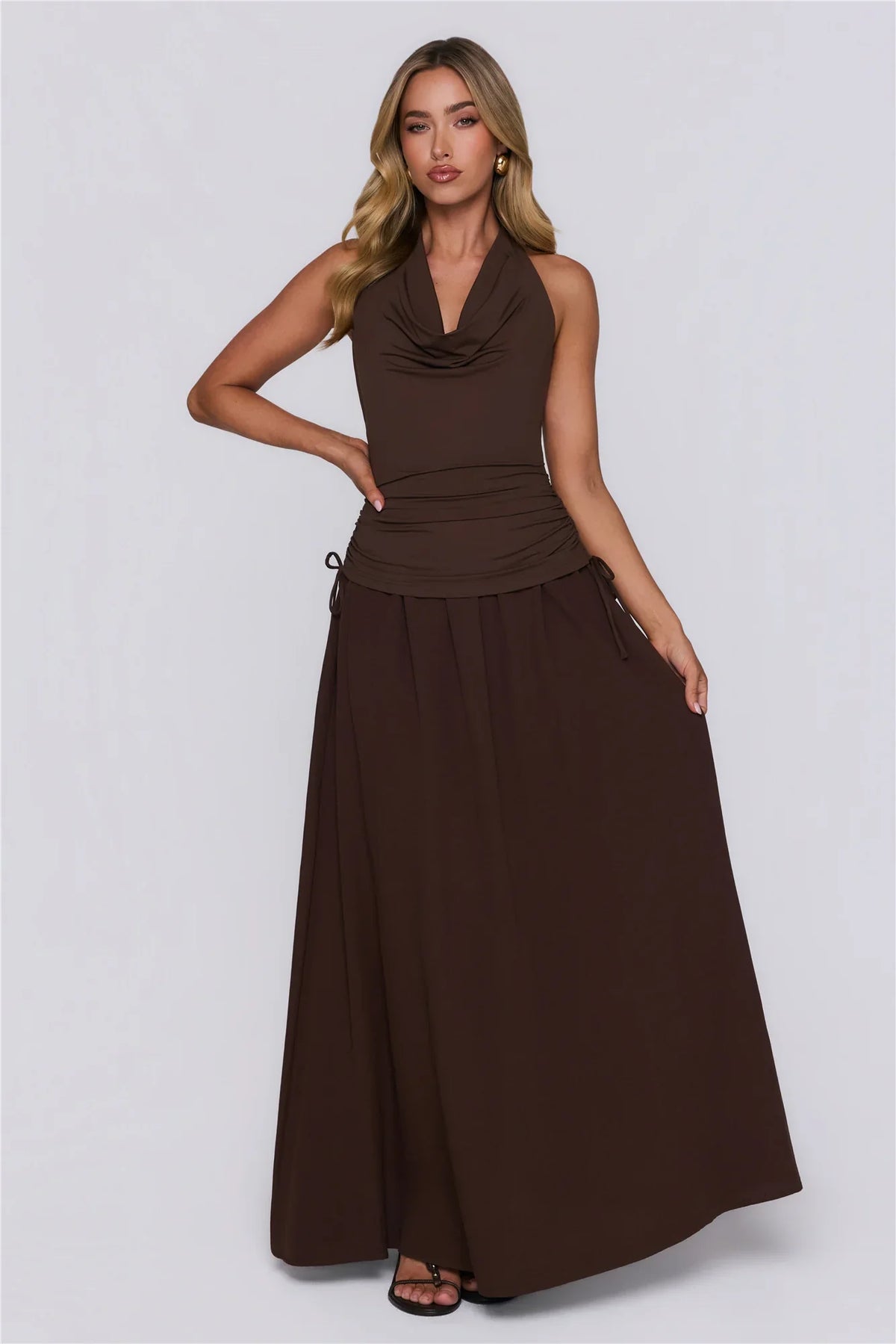 Studio Pretty Maxi Dress Brown